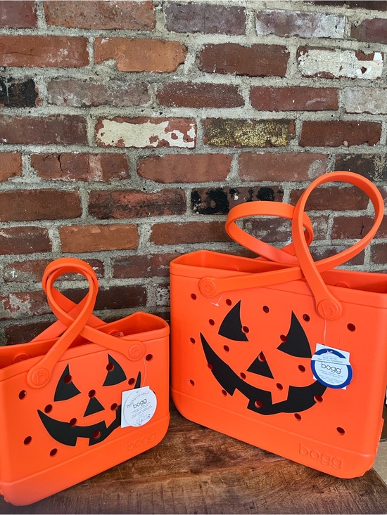 BOGG BAG Handbags - BOGG BAG Orange Pumpkin Jack-O'-Lantern Tote